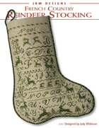 French Country ~ Reindeer Stocking